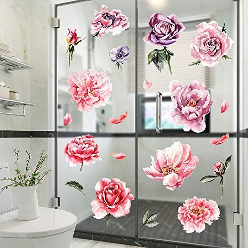 Amaonm 3D Peony Flower Wall Decal for Kids Bedroom