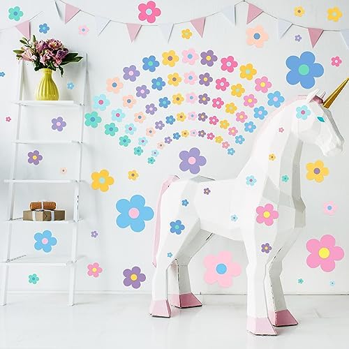 TaoBary 288 Pcs Y2k Cute Flowers Wall Decal