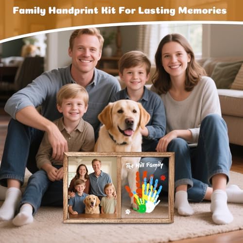 Lurgno Family Handprint Kit DIY Baby Hand and Footprint Frame