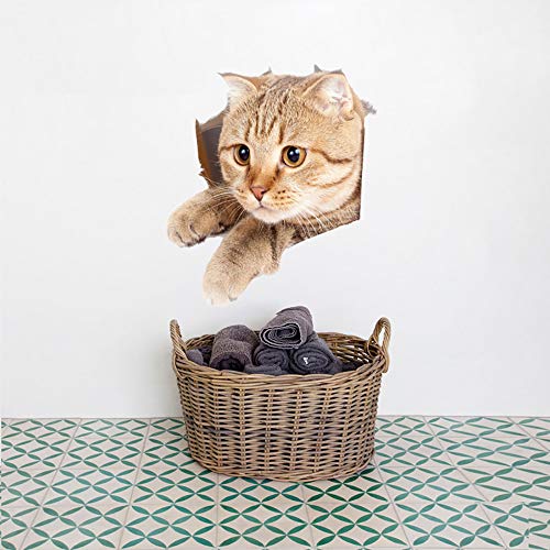 11PCS 3D Removable Cartoon Cat Wall Stickers for Decor