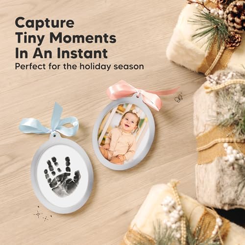 KeaBabies Inkless Baby Hand Footprint Ornament Kit