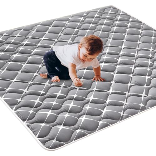Vibe Bear High-Density Foam Play Mat for Babies 59x59 Inches