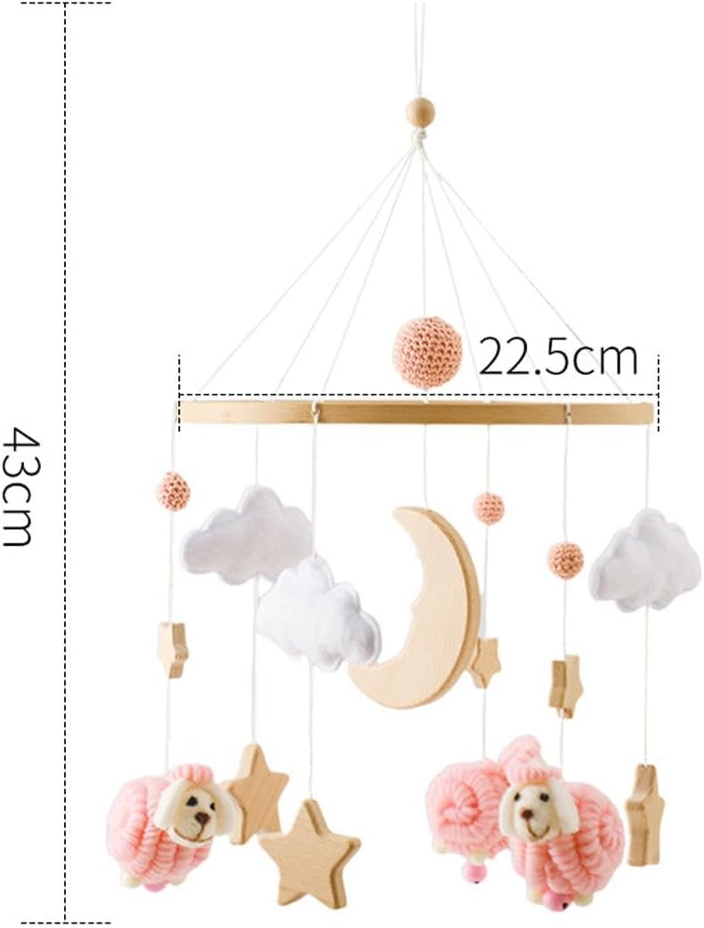 Generic Infant Nursery Mobile Hanging Decorative Toy Set for Baby Room