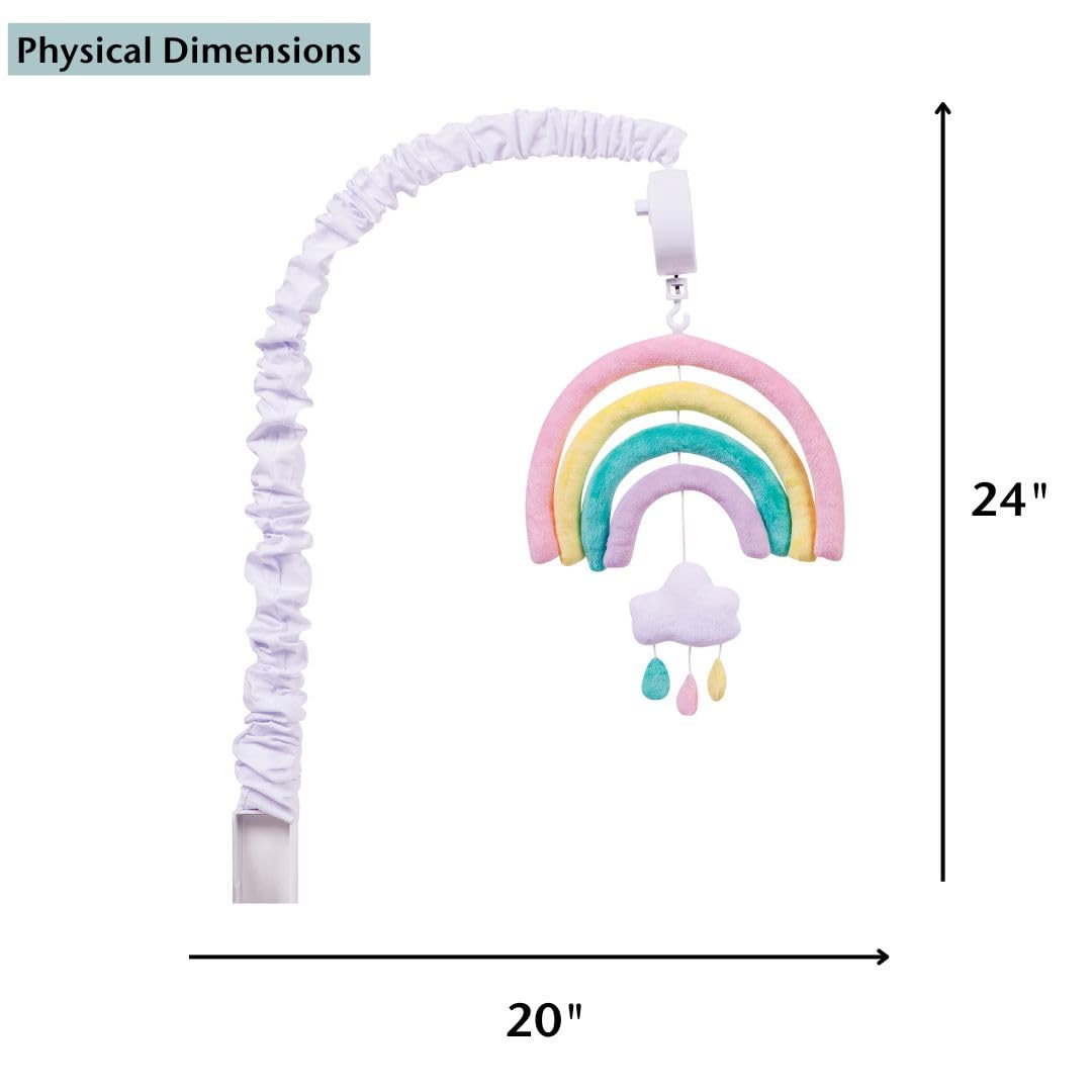 Rainbow Crib Mobile with Musical Lullaby