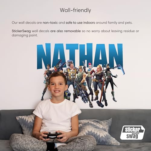 Custom Gaming Wall Decal - Personalized Gamer Room Decor