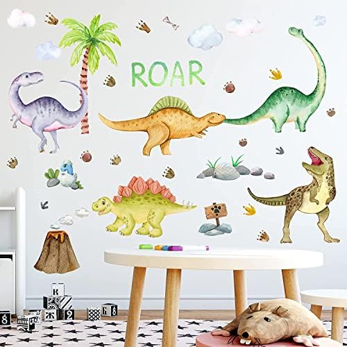 Glow in the Dark Dinosaur Wall Decals for Kids Room Decor