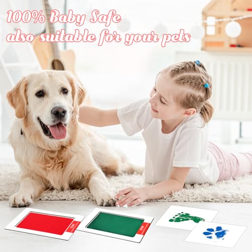 4-Pack Baby Footprint Kits for Newborns and Small Animals