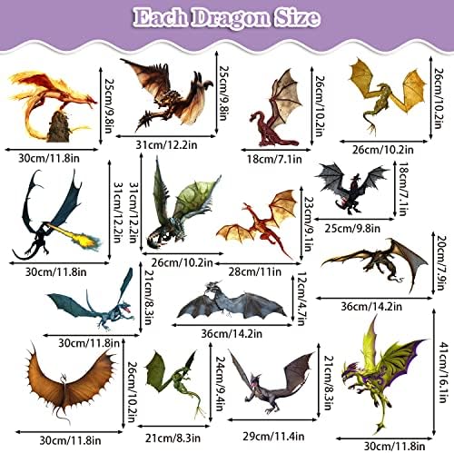 3D Fantasy Dragon Wall Decal for Kids Room Decor