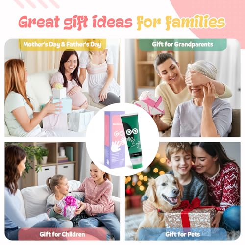 Nabance 254 Fl Oz Green Baby Hand and Footprint Ink Paint