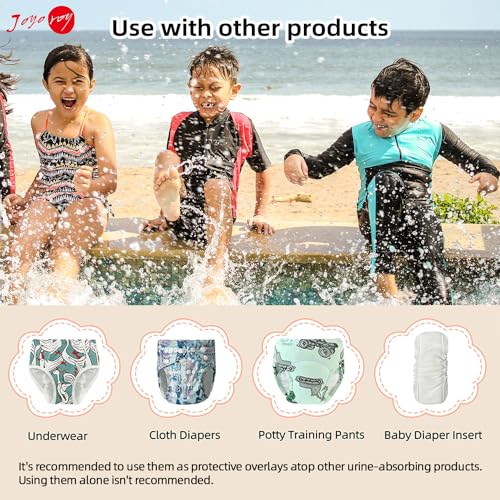 Joyo Roy 4Pcs Cloth Diaper Covers for Potty Training
