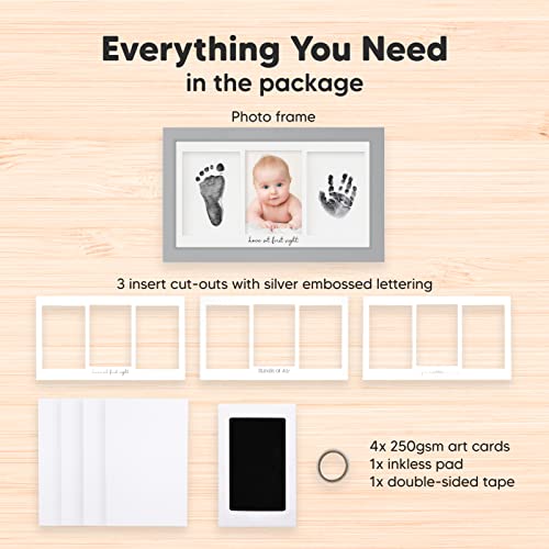 Keababies Inkless Baby Hand and Footprint Kit Frame