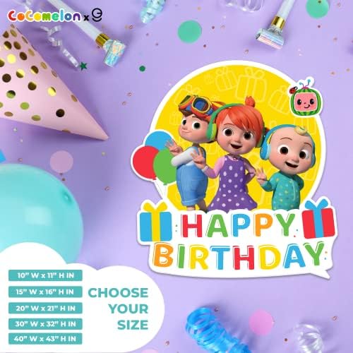EGD CoComelon JJ and His Brothers Birthday Sign PVC