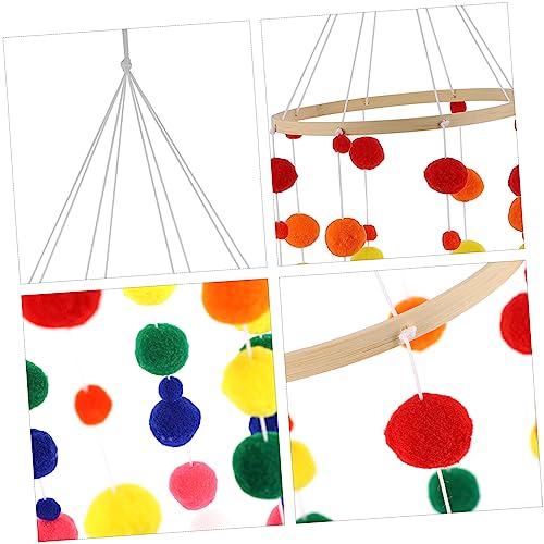 Fuzzy Bed Bell Mobile for Baby Room and Nursery Decor