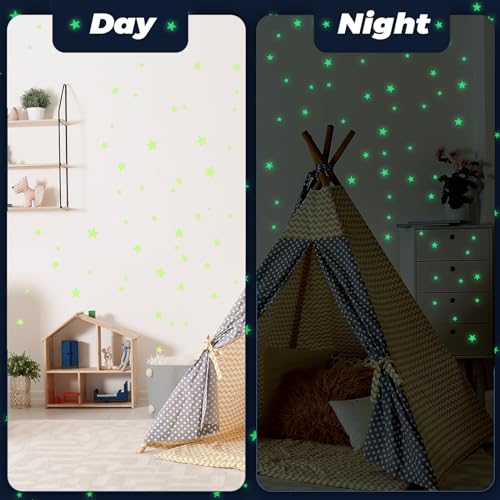 Glow in the Dark Stars Stickers 514pcs 3D Room Decor