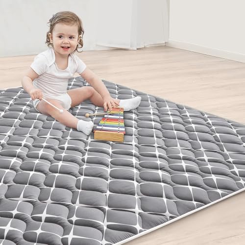 Vibe Bear High-Density Foam Play Mat for Babies 59x59 Inches