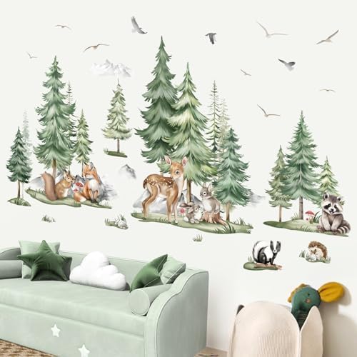 decalmile XL Pine Tree Wall Sticker Decor