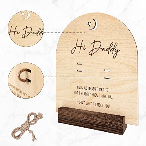 Hi Daddy Pregnancy Test Keepsake Wooden Sign