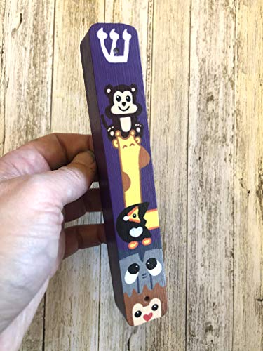 Jewish Baby Gift Set with Hamsa Mezuzah Tzedakah Box