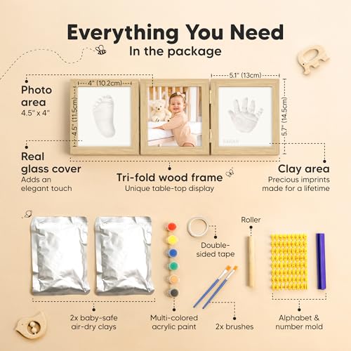 KeaBabies Baby Shower Gifts for Boys Girls Footprint Kit