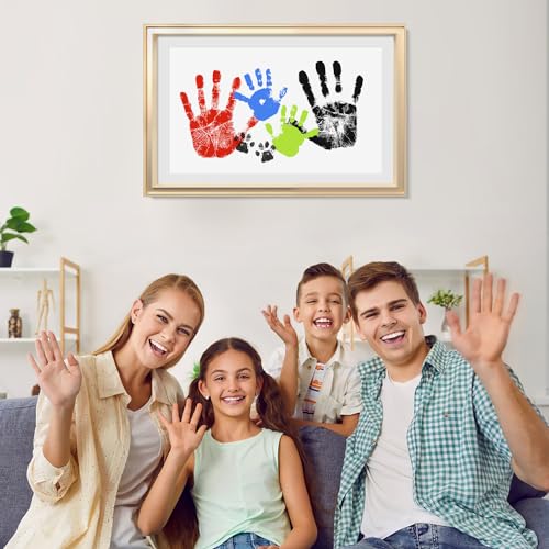 Inkless Baby Handprint Footprint Pad Black