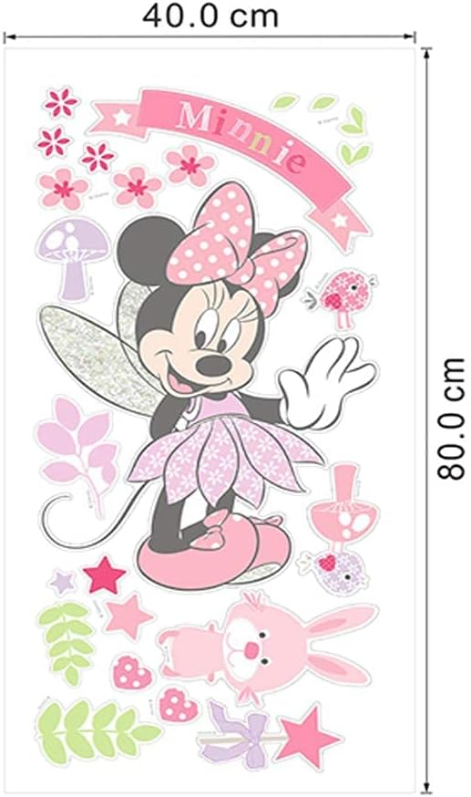 Minnie Pink Wall Decals for Kids Room