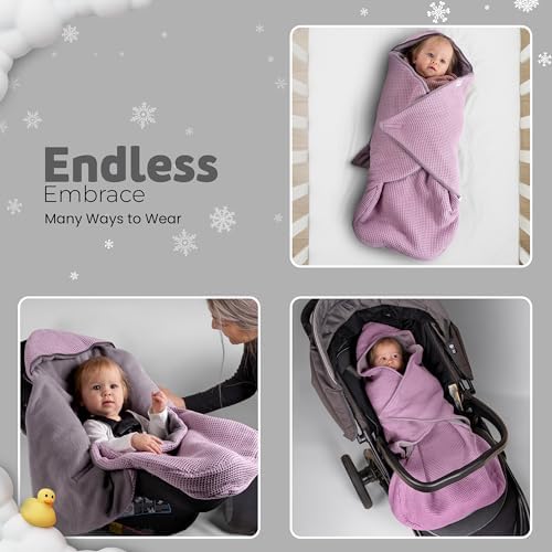 Swaddyl Car Seat Cover for Baby Girl Winter Essential Gift