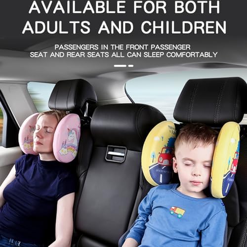 Kwaks Car Headrest Pillow for Kids and Adults