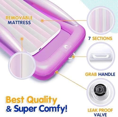Sleepah Inflatable Toddler Travel Bed Set Purple