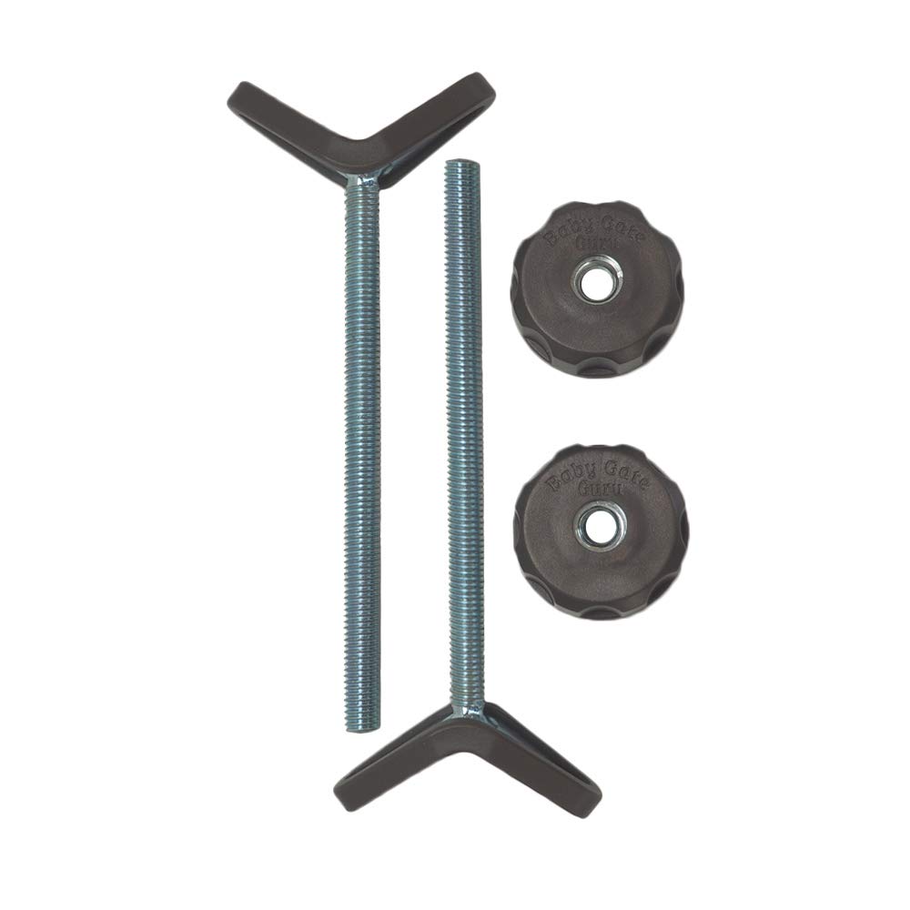 Extra Long M8 Stair Banister Adapter Y-Spindle Rods 2 Pack for Baby Gates