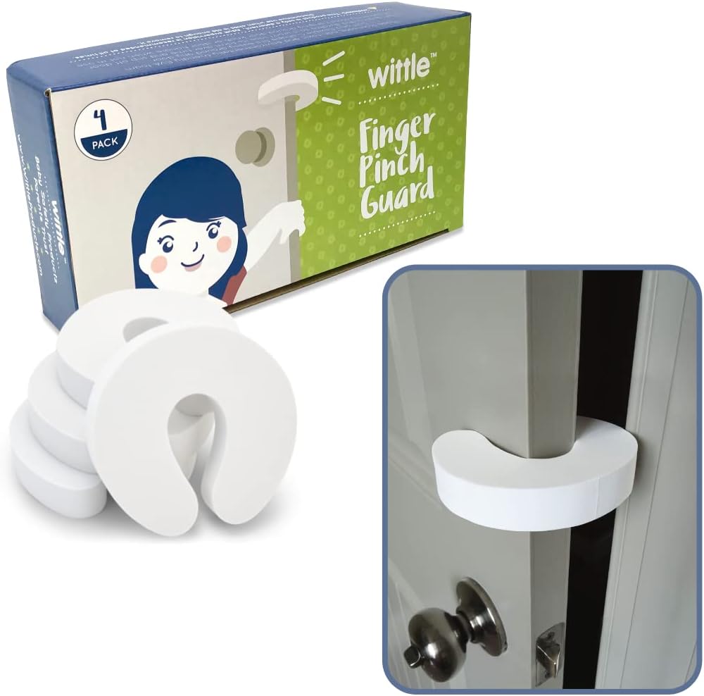 Wittle Baby Proofing Door Stopper 4pk - Soft EVA Foam Finger Guard