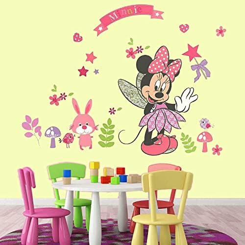 Minnie Pink Wall Decals for Kids Room