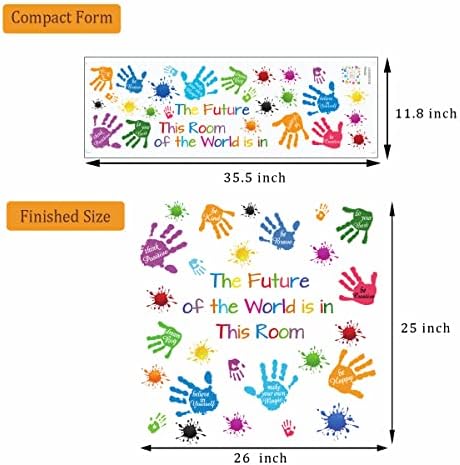 Colorful Inspirational Wall Decals for Kids Bedroom and Nursery Decor