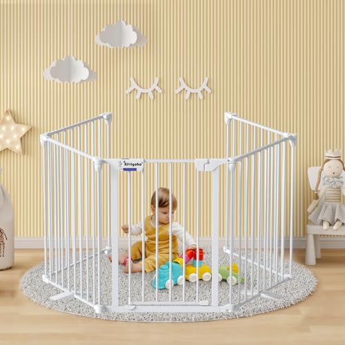 Extra-Wide Adjustable Baby Gate with Auto Close Door
