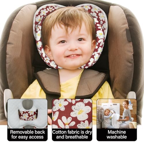 XIGGA Banana-Shaped U-Shaped Two-in-One Travel Pillow for Babies
