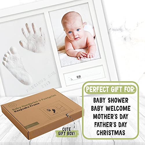Personalized Baby Handprint Footprint Kit with Pregnancy Journal