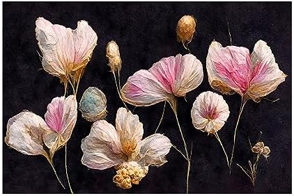 Trademark Fine Art Canvas Wall Art - Gentle Pink Dry Flowers