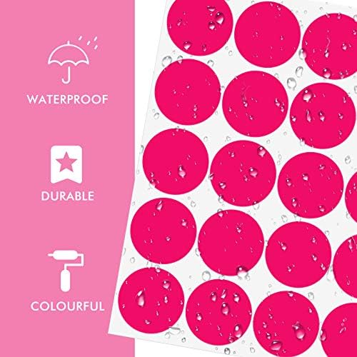 Zonon 240 Piece Rainbow Polka Dot Wall Decals