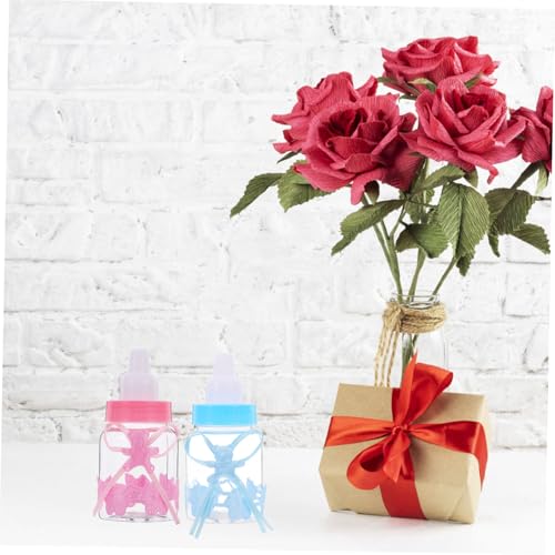 Cabilock 12pcs Mini Candy Boxes with Bow Bear Design for Baby Showers