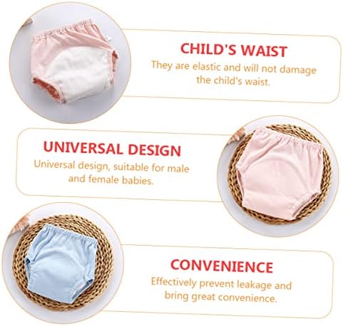 2 Pack Baby Training Pants Cotton Reusable Diaper Covers for Potty Training
