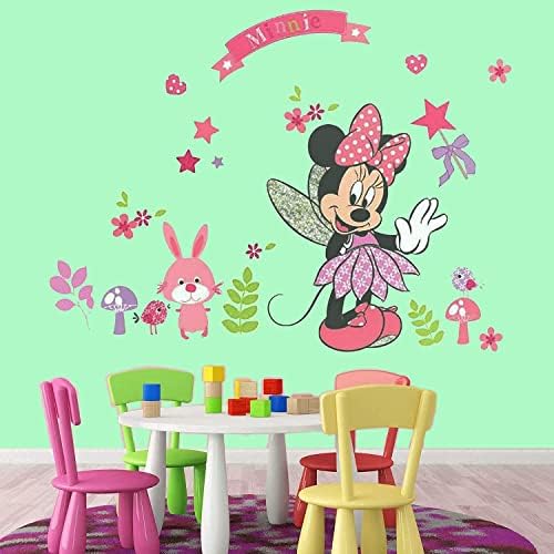 Minnie Pink Wall Decals for Kids Room