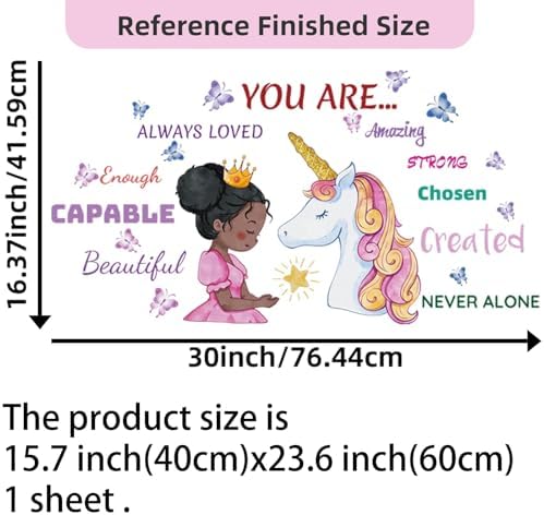 Unicorn Wall Decals for Girls Room Decor