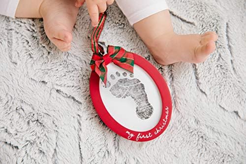 Pearhead Babyprints Double-Sided Christmas Ornament with Ink Pad Pack of 2