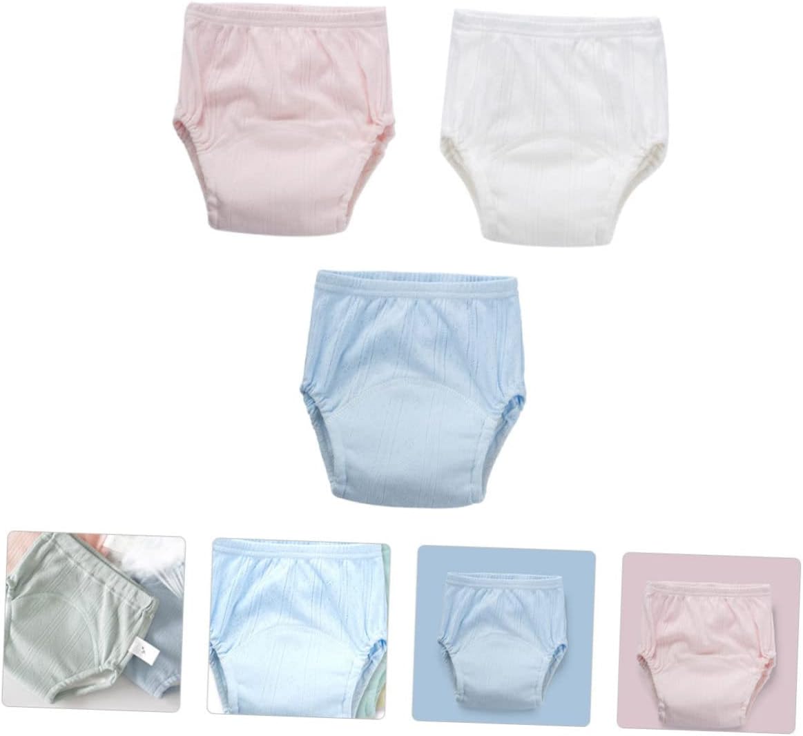 Cotton Baby Potty Training Pants Unisex Leak Proof Nappy Pants