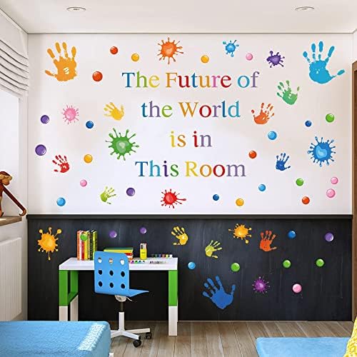Colorful Inspirational Quotes Wall Decals for Kids Classroom and Bedroom
