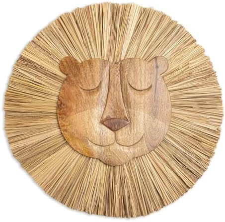 Crane Baby Wooden Lion Wall Decor for Nursery