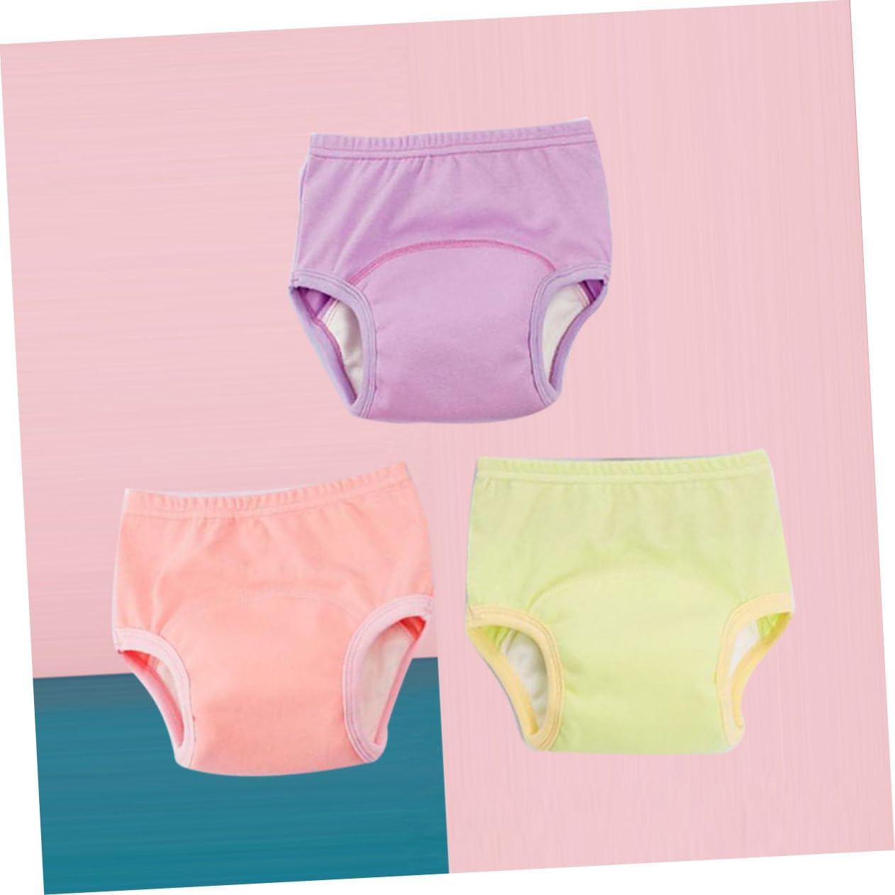 Wakauto 3 Pack Infant Diaper Covers Cotton Potty Training Pants