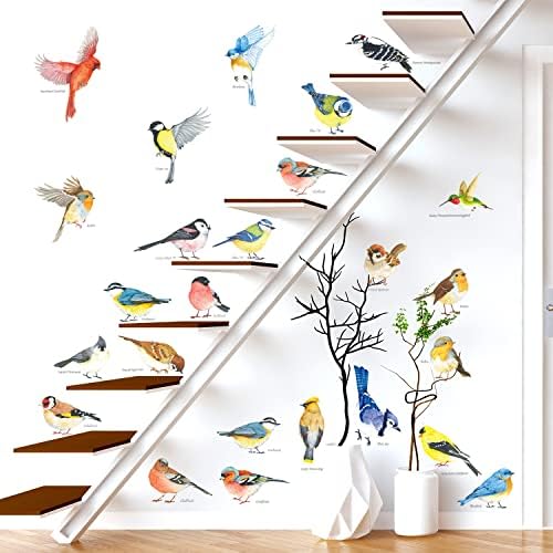DECOWALL 25 Little Birds Wall Art Decals Stickers