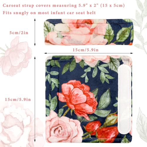 Soft Baby Car Seat Strap Pads for Girls and Boys