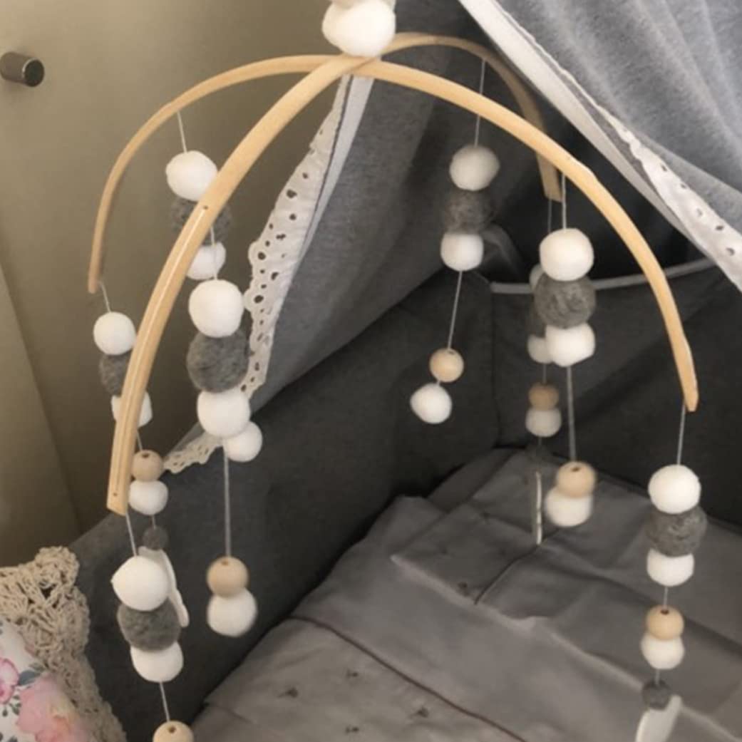Wooden Bead Wind Chime Baby Crib Mobile