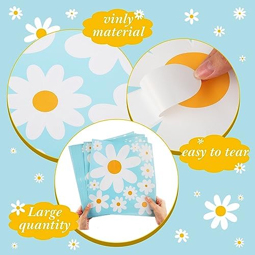 TaoBary 165 Piece Daisy Wall Decals for Home Decor